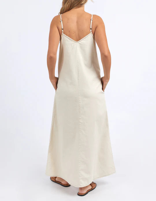 Roma denim dress - ecru