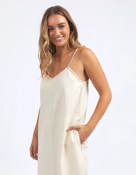 Roma denim dress - ecru