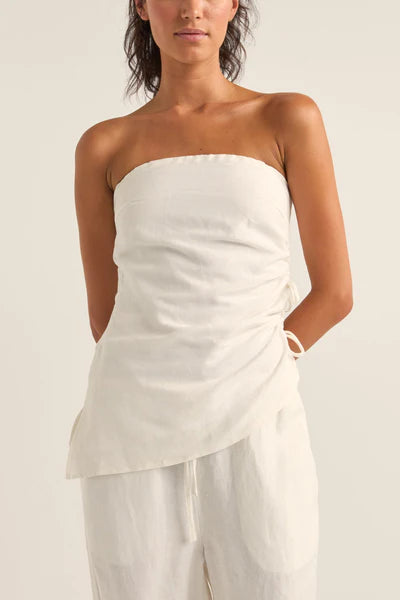 Frankie strapless top - white