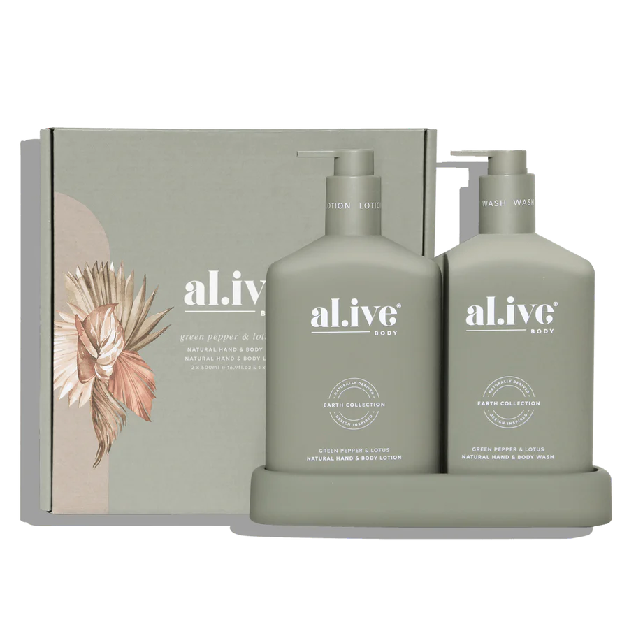 Alive body duo -green pepper & lotus / 2x 500ml