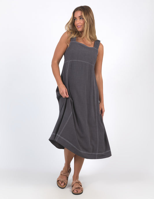 Sage dress - charcoal