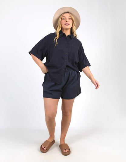 Bliss washed shirt - navy