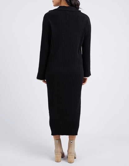 Maple knit dress - black