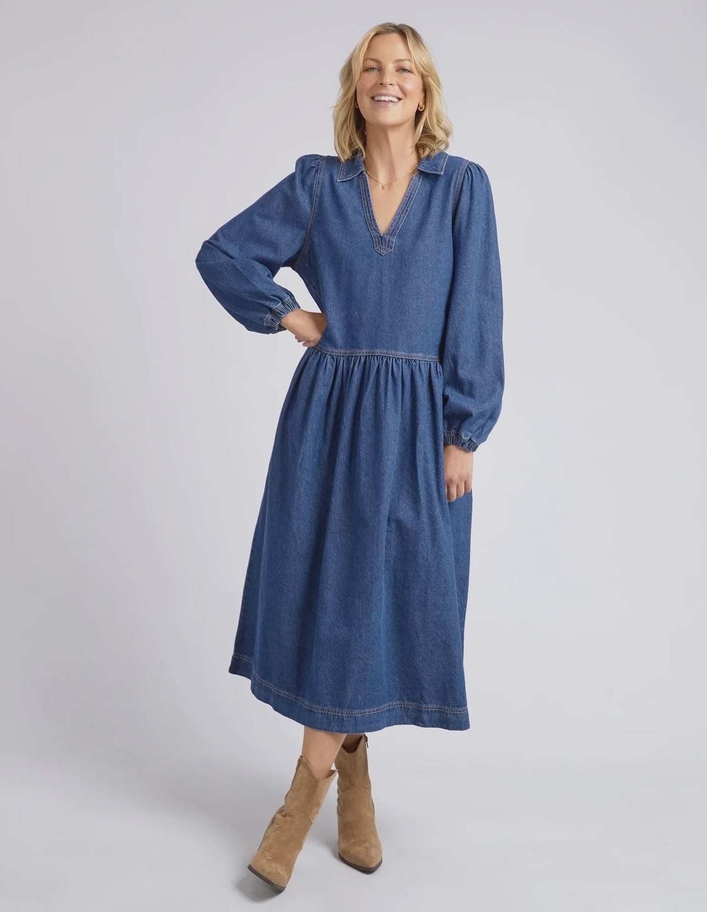 Josephine denim dress