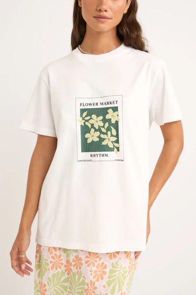 Flower market boyfriend tee