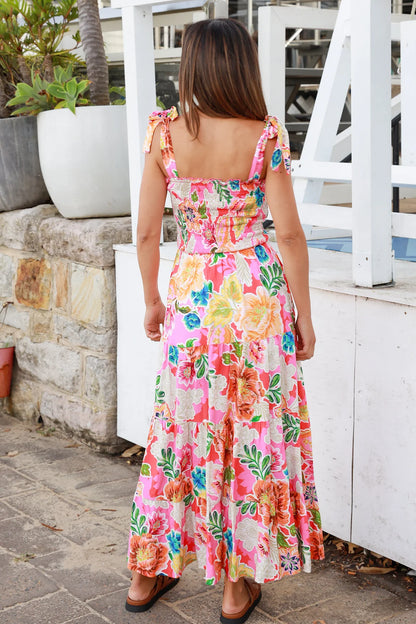 Poppy floral maxi dress