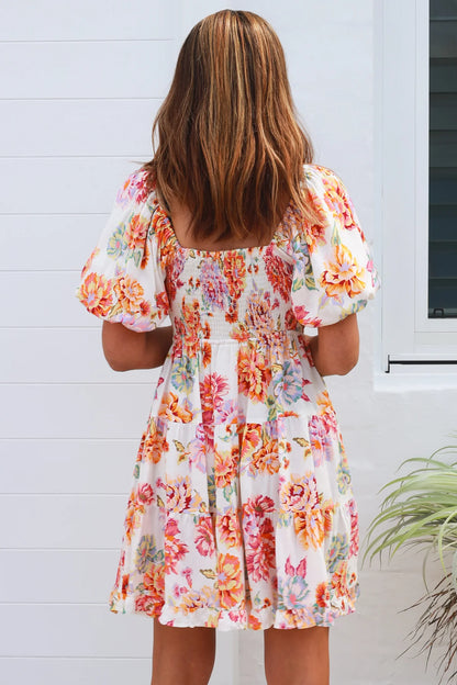 Lilibet floral mini dress